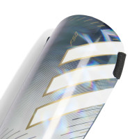 adidas F50 Match Scheenbeschermers Zilvergrijs Wit Goud Zwart