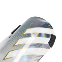 adidas F50 Training Scheenbeschermers Kids Zilvergrijs Wit Goud Zwart