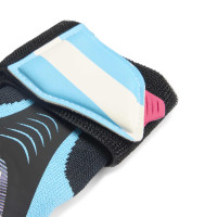 adidas Predator Pro Strap Goalkeeper Gloves Black Light Blue White Hot Pink