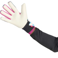 adidas Predator Pro Strap Goalkeeper Gloves Black Light Blue White Hot Pink