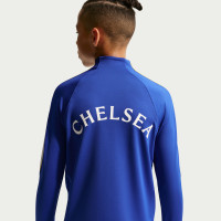 Nike Chelsea Strike Training sweater 1/4-Zip 2026-2027 Kids Blue Golden Yellow White