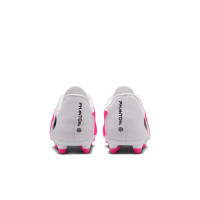 Nike Phantom 6 Low Club Gras / Kunstgras Voetbalschoenen (MG) Kids Wit Felroze Zwart