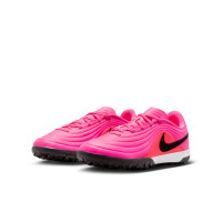 Nike Tiempo Maestro Academy Turf Voetbalschoenen (TF) Kids Felroze Zwart