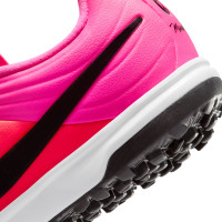 Nike Tiempo Maestro Academy Turf Voetbalschoenen (TF) Kids Felroze Zwart