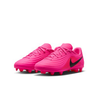 Nike Tiempo Maestro Club Gras / Kunstgras Voetbalschoenen (MG) Kids Felroze Zwart