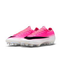 Nike Mercurial Vapor 17 Pro Gras Voetbalschoenen (FG) Felroze Wit Zwart