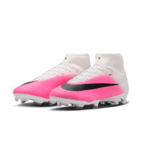 Nike Mercurial Superfly 11 Academy Gras / Kunstgras Voetbalschoenen (MG) Felroze Wit Zwart