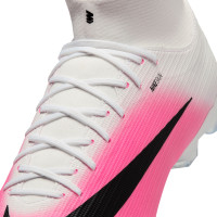 Nike Mercurial Superfly 11 Academy Gras / Kunstgras Voetbalschoenen (MG) Felroze Wit Zwart