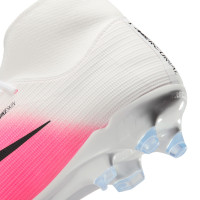 Nike Mercurial Superfly 11 Academy Gras / Kunstgras Voetbalschoenen (MG) Felroze Wit Zwart