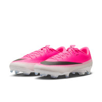 Nike Mercurial Vapor 17 Academy Gras / Kunstgras Voetbalschoenen (MG) Felroze Wit Zwart