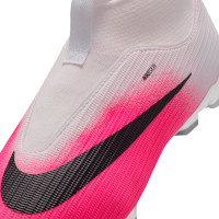 Nike Mercurial Superfly 11 Academy Gras / Kunstgras Voetbalschoenen (MG) Kids Felroze Wit Zwart