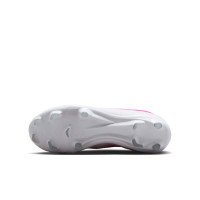Nike Mercurial Vapor 17 Academy Gras / Kunstgras Voetbalschoenen (MG) Kids Felroze Wit Zwart