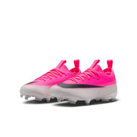 Nike Mercurial Vapor 17 Academy Gras / Kunstgras Voetbalschoenen (MG) Kids Felroze Wit Zwart