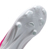 Nike Mercurial Vapor 17 Academy Gras / Kunstgras Voetbalschoenen (MG) Kids Felroze Wit Zwart