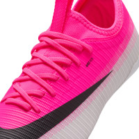 Nike Mercurial Vapor 17 Academy Gras / Kunstgras Voetbalschoenen (MG) Kids Felroze Wit Zwart