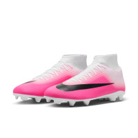 Nike Mercurial Superfly 11 Club Gras / Kunstgras Voetbalschoenen (MG) Felroze Wit Zwart