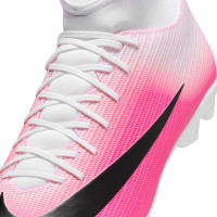 Nike Mercurial Superfly 11 Club Gras / Kunstgras Voetbalschoenen (MG) Felroze Wit Zwart