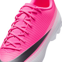 Nike Mercurial Vapor 17 Club Gras / Kunstgras Voetbalschoenen (MG) Felroze Wit Zwart