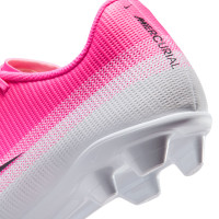 Nike Mercurial Vapor 17 Club Gras / Kunstgras Voetbalschoenen (MG) Felroze Wit Zwart