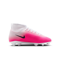 Nike Mercurial Superfly 11 Club Gras / Kunstgras Voetbalschoenen (MG) Kids Felroze Wit Zwart
