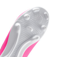 Nike Mercurial Superfly 11 Club Gras / Kunstgras Voetbalschoenen (MG) Kids Felroze Wit Zwart