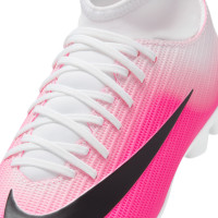 Nike Mercurial Superfly 11 Club Gras / Kunstgras Voetbalschoenen (MG) Kids Felroze Wit Zwart