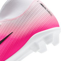 Nike Mercurial Superfly 11 Club Gras / Kunstgras Voetbalschoenen (MG) Kids Felroze Wit Zwart