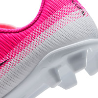 Nike Mercurial Vapor 17 Club Gras / Kunstgras Voetbalschoenen (MG) Kids Felroze Wit Zwart
