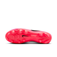 Nike Tiempo Maestro Academy Gras / Kunstgras Voetbalschoenen (MG) Felroze Zwart