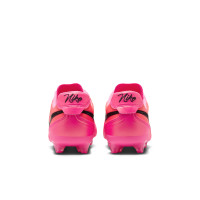 Nike Tiempo Ligera Pro Kunstgras Voetbalschoenen (AG) Felroze Zwart
