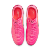 Nike Tiempo Ligera Pro Kunstgras Voetbalschoenen (AG) Felroze Zwart