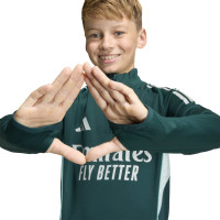 adidas Arsenal Training sweater 1/4-Zip 2025-2026 Kids Dark Green Grey