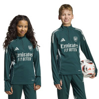 adidas Arsenal Training sweater 1/4-Zip 2025-2026 Kids Dark Green Grey