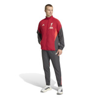 adidas Liverpool Presentation Training pants 2025-2026 Grey Red Silver