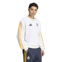 adidas Real Madrid DNA Crew Sweater 2026-2027 Wit Oranje Donkerblauw