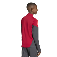 adidas Liverpool Trainingstrui 1/4-Zip 2025-2026 Kids Rood Grijs