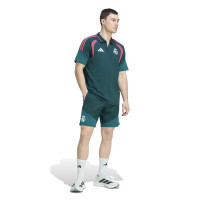 adidas Real Madrid Woven Trainingsbroekje 2026-2027 Donkergroen Roze Wit