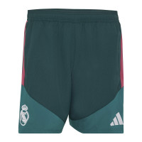 adidas Real Madrid Woven Trainingsbroekje 2026-2027 Donkergroen Roze Wit
