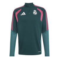 adidas Real Madrid Trainingstrui 1/4-Zip 2026-2027 Donkergroen Roze Wit