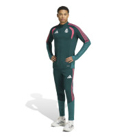 adidas Real Madrid Trainingstrui 1/4-Zip 2026-2027 Donkergroen Roze Wit