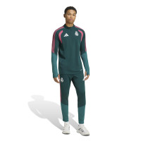 adidas Real Madrid Trainingstrui 1/4-Zip 2026-2027 Donkergroen Roze Wit