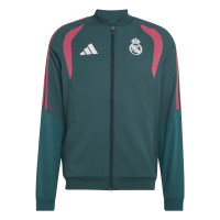 adidas Real Madrid Presentatie Trainingsjack 2026-2027 Donkergroen Roze Wit