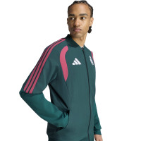 adidas Real Madrid Presentatie Trainingsjack 2026-2027 Donkergroen Roze Wit
