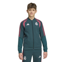 adidas Real Madrid Presentatie Trainingspak 2026-2027 Kids Donkergroen Roze Wit