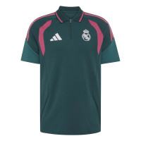 adidas Real Madrid Polo 2026-2027 Donkergroen Roze Wit