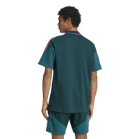 adidas Real Madrid Polo 2026-2027 Donkergroen Roze Wit