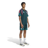 adidas Real Madrid Polo 2026-2027 Donkergroen Roze Wit