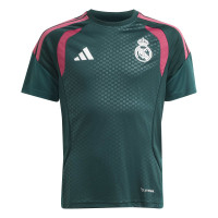 adidas Real Madrid Trainingsset 2026-2027 Kids Donkergroen Roze Wit