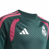 adidas Real Madrid Trainingsset 2026-2027 Kids Donkergroen Roze Wit