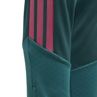adidas Real Madrid Trainingspak 1/4-Zip 2026-2027 Kids Donkergroen Roze Wit